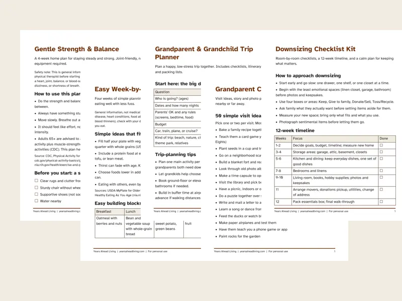 Preview of the first page of The Complete Bundle (all 5 planners)